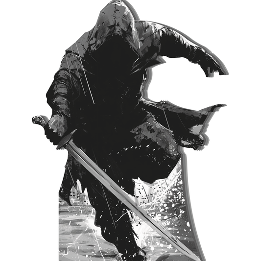 Hooded Swordsman - Rogue Cardboard Cutout