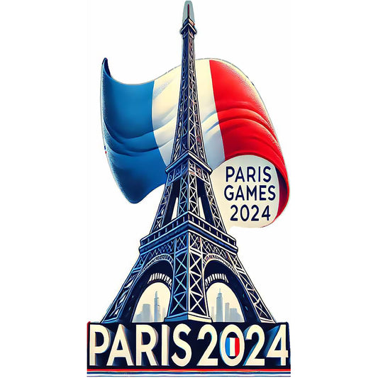 Paris 2024 Olympic Eiffel Tower Cardboard Cutout