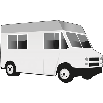 Draw Design Color Paint Your Own Food Truck Cardboard Cutout