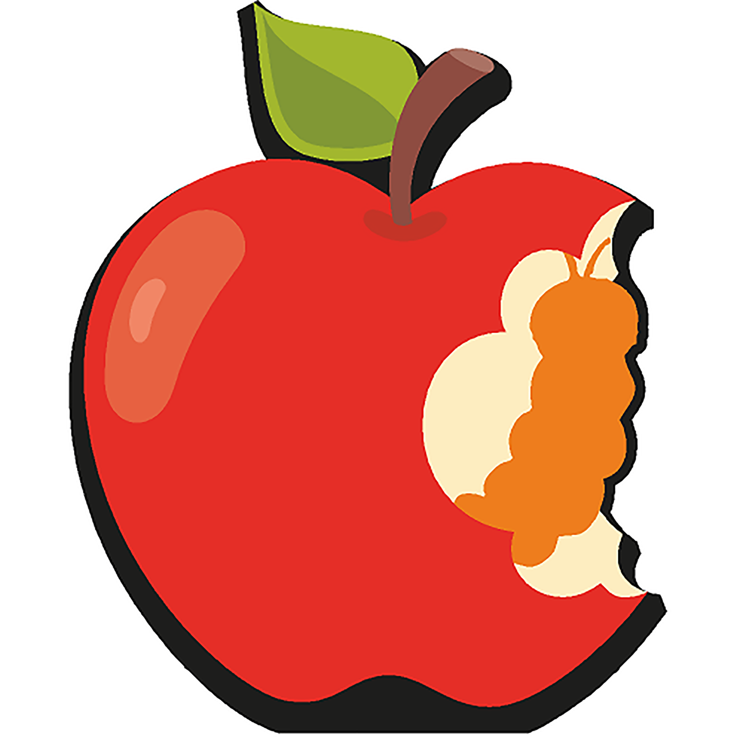 Worm In Apple Cardboard Cutout