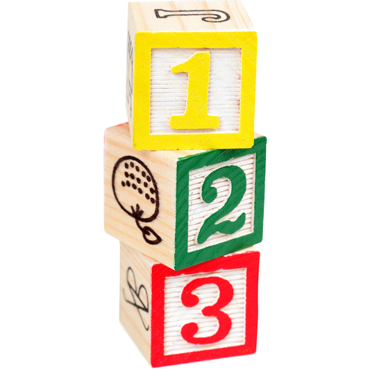 Giant Number Blocks Cardboard Cutout