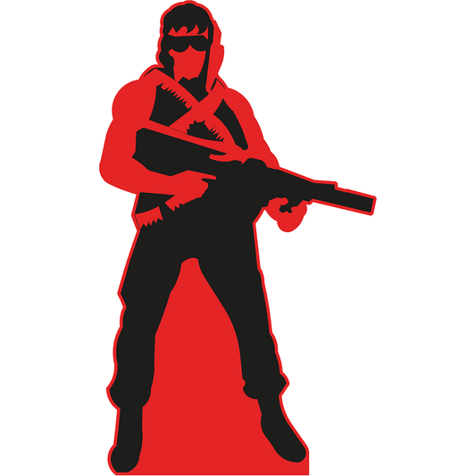 1982 Retro Action Movie Solder First Cobra Blood Commando Cardboard Cutout