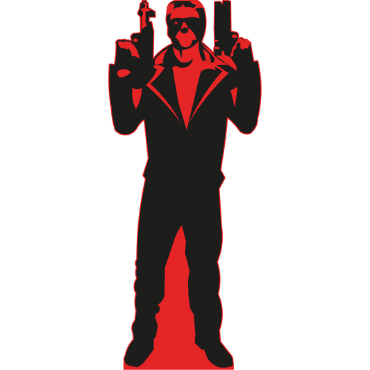 Terminator Silhouette Cardboard Cutout