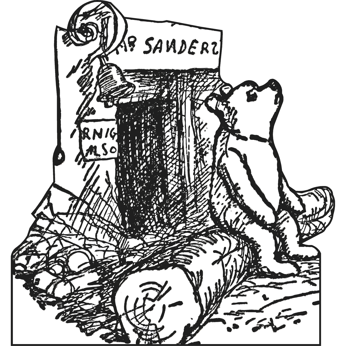 Winnie the Pooh's House 100 Acre Wood 1926 Cardboard Cutout