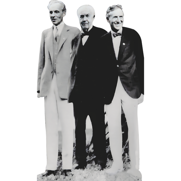 Harvey Firestone Henry Ford Thomas Edison Cardboard Cutout