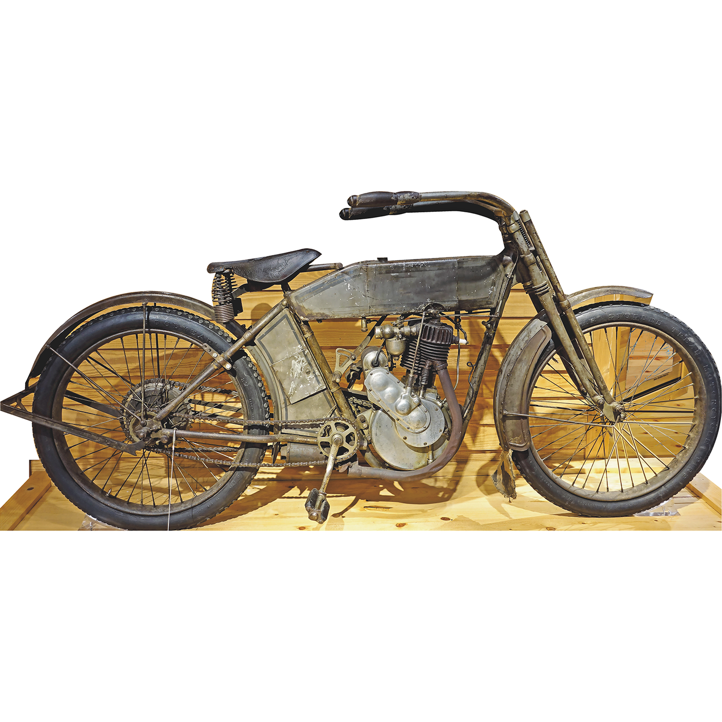 Mr Davidson and Mr Harley's 1913 Model Motorcycle Cardboard Cutout