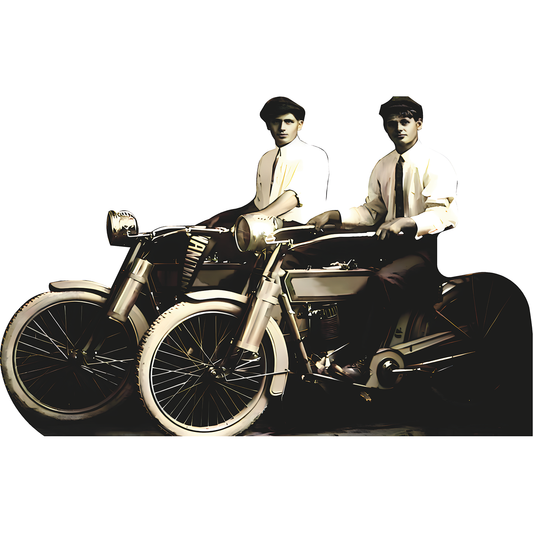 Arthur Davidson William Harley Motorcycles Cardboard Cutout