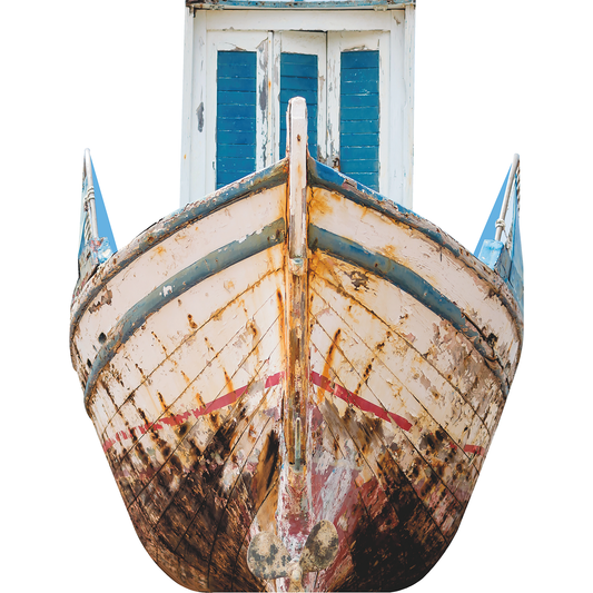 Old Fishing Boat Cardboard Cutout