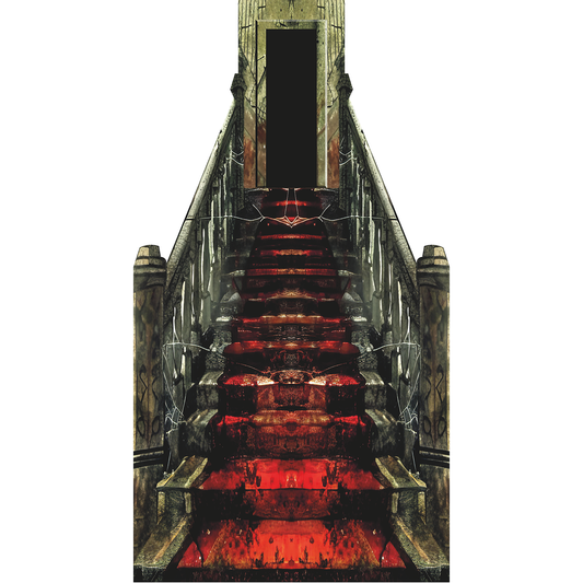 Haunted Beast Castle Stair Case Red Carpet Hallway Cardboard Cutout