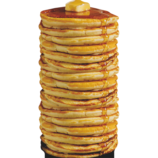 Tall Stack Pancakes Flapjacks Breakfast Butter Syrup Cardboard Cutout