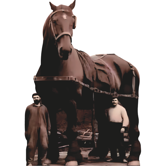 Sampson Shire Breed Largest Strongest Horse 1859 Cardboard Cutout