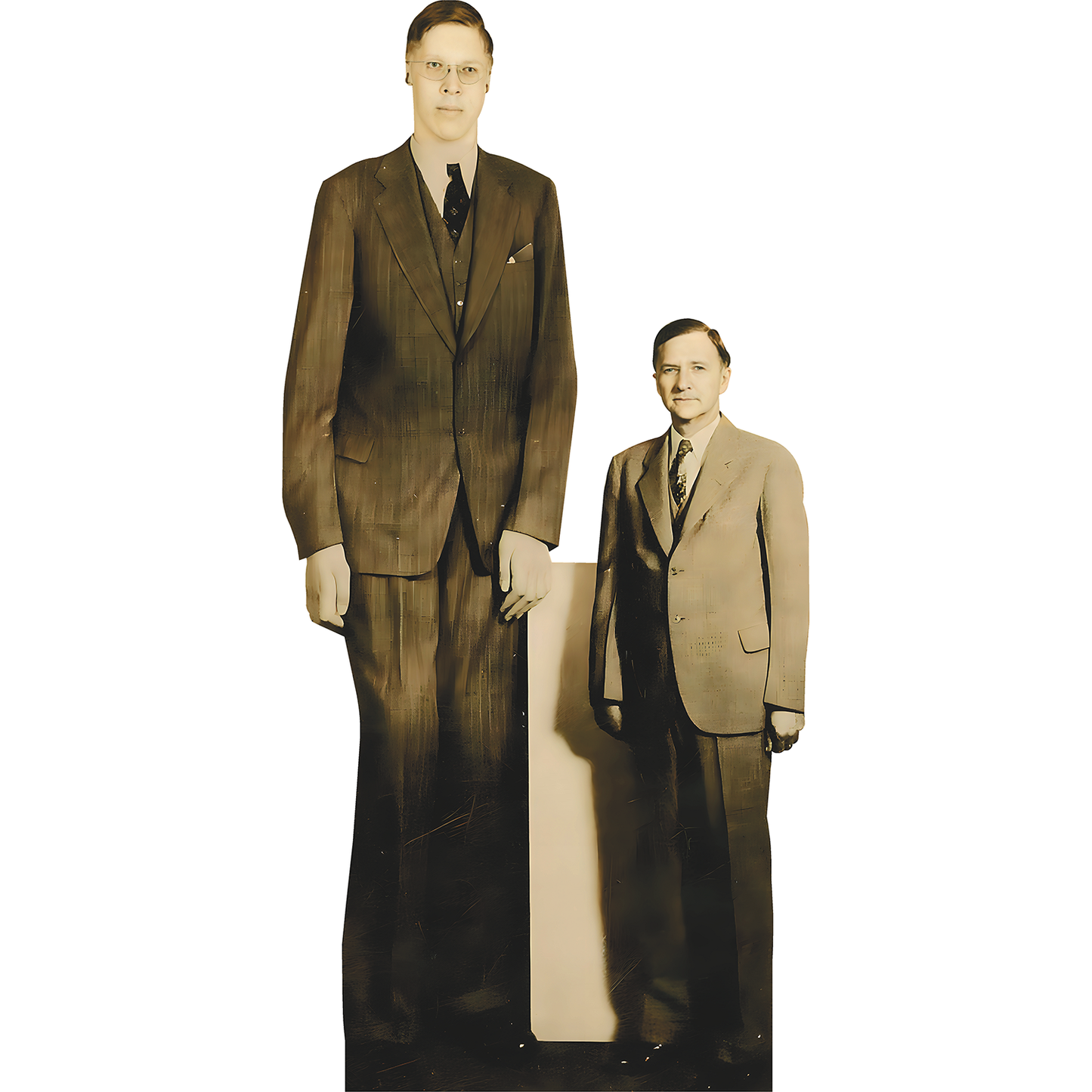 Robert Wadlow Tallest Human with Father Cardboard Cutout