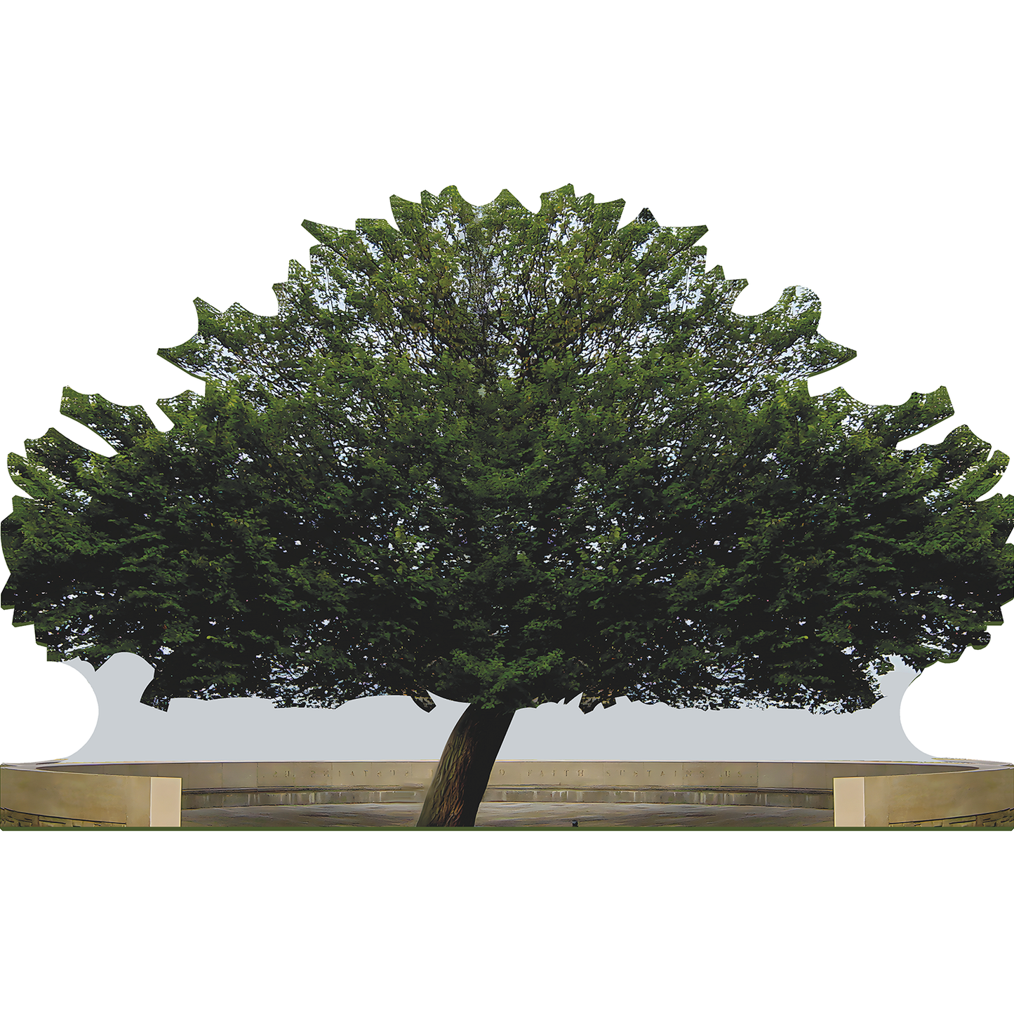 Survivor Tree Callery Pear 911 Symbol Resilience Cardboard Cutout