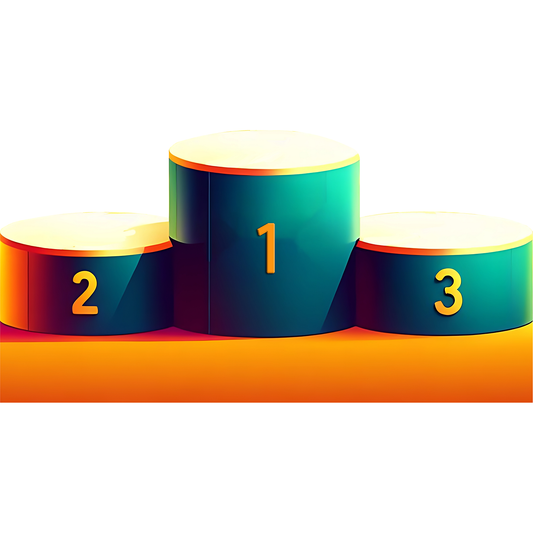 Winner Podium Prize First 1st Second Third Place Cardboard Cutout