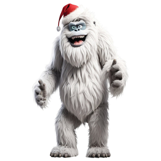 Abominable Snowman Christmas Cardboard Cutout