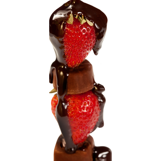 Strawberry Chocolate Candy Fudge Syrup Stack Cardboard Cutout