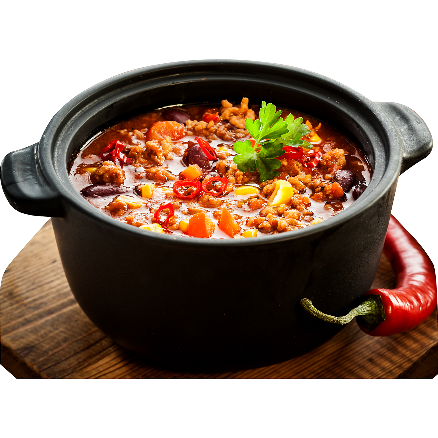 Pot Of Chili Con Carne Beef Beans Pepper Cardboard Cutout