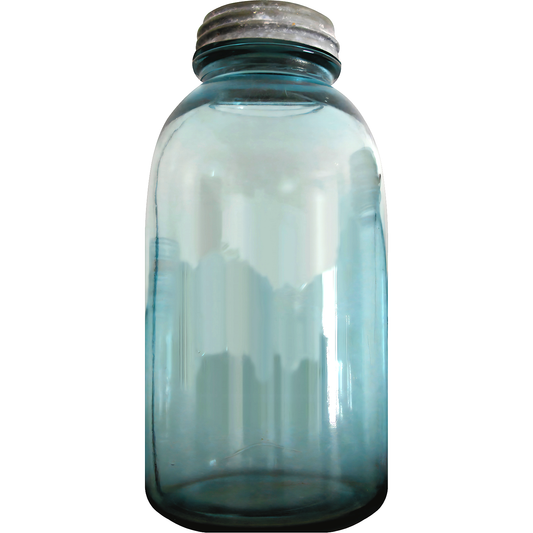 Empty Old Vintage Glass Mason Jar Cardboard Cutout