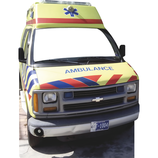Ambulance 911 Stand In Emergency Hospital Vehicle Cardboard Cutout