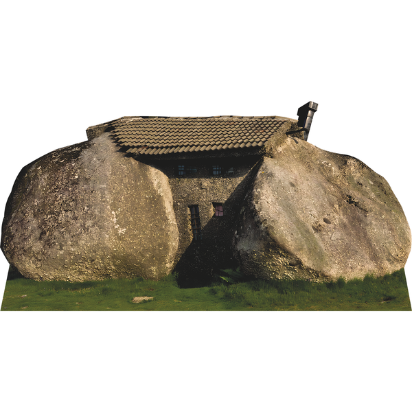 Casa do Penedo Stone House of the Rock Boulder Isolated Shelter Cardboard Cutout