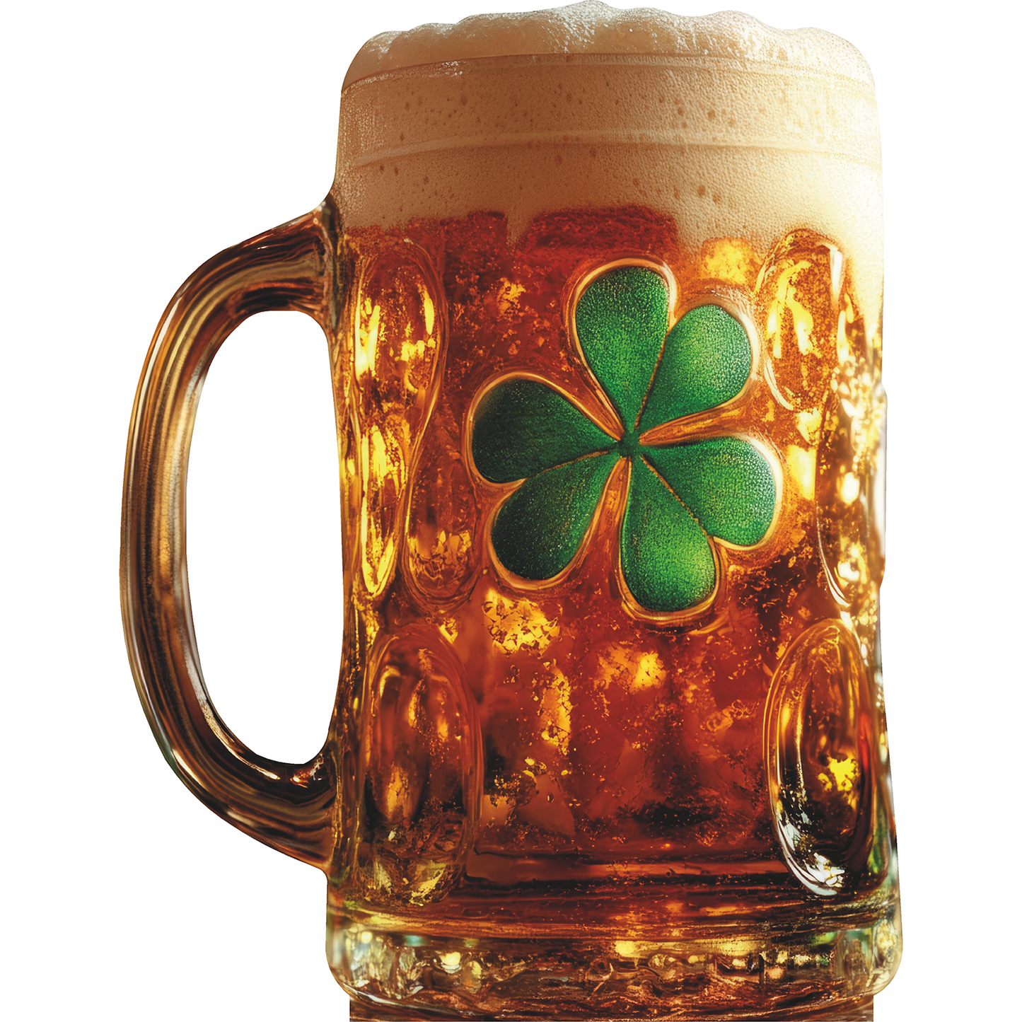 Saint Patrick's Day Irish Beer Ale Mug Shamrock Clover Cardboard Cutout