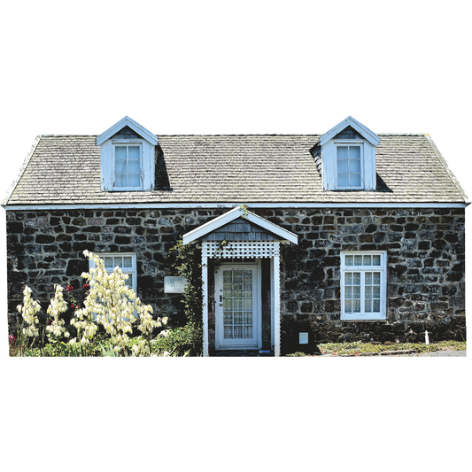 Cozy Cottage House Cardboard Cutout