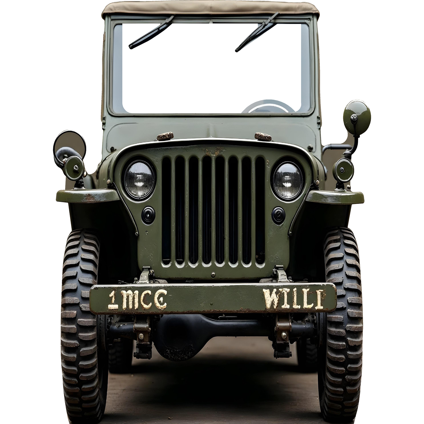 Military Humvee Truck Stand In Cardboard Cutout