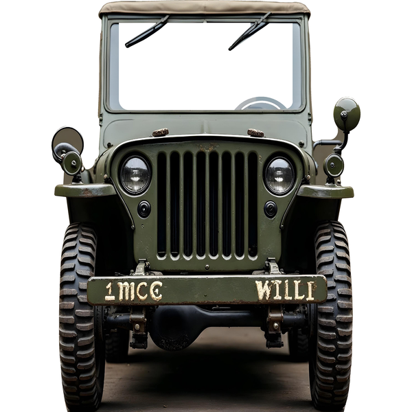 Military Humvee Truck Stand In Cardboard Cutout