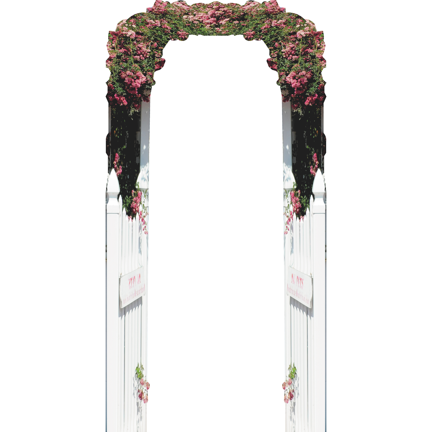 Garden Bush Gate Entrance Flower Arch Cardboard Cutout