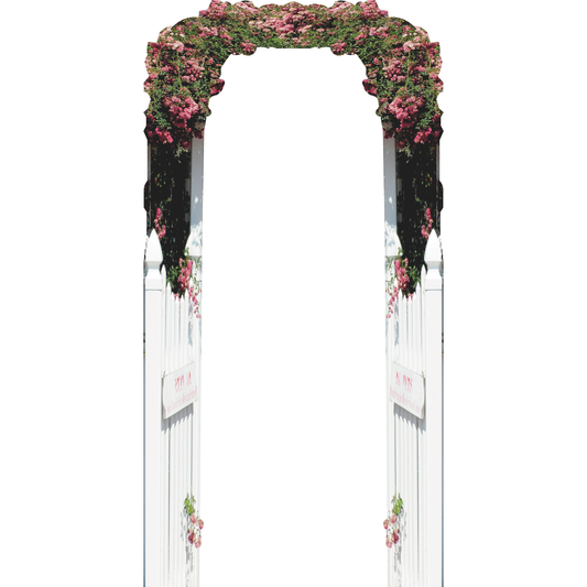 Garden Bush Gate Entrance Flower Arch Cardboard Cutout