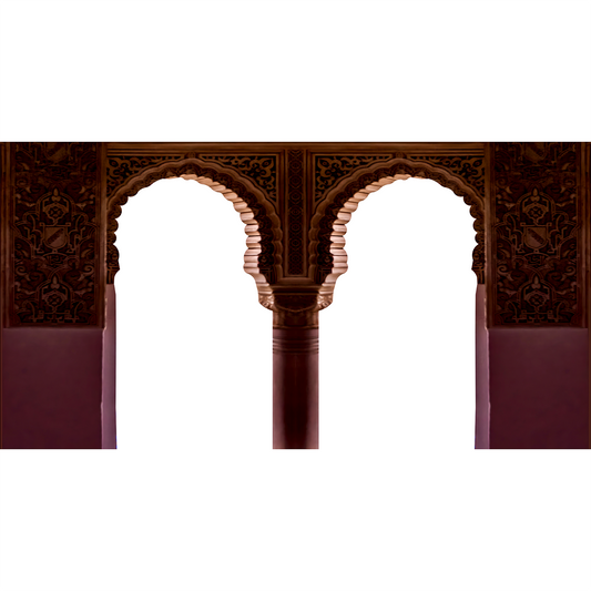 Arab Arched Windows Spain Architecture Cardboard Cutout