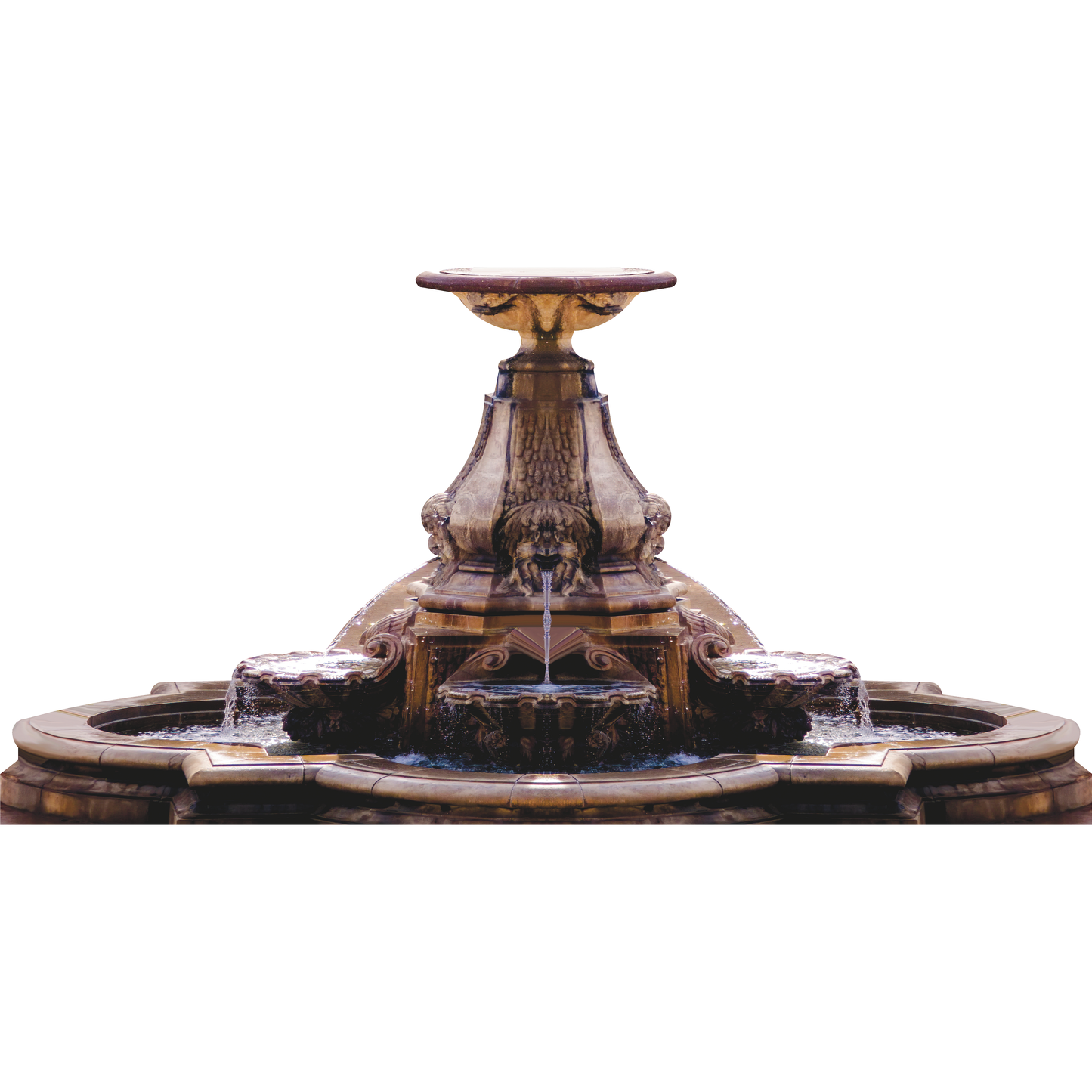 Tranquil Garden Water Fountain Cardboard Cutout