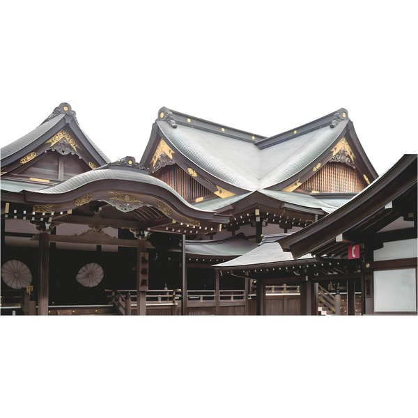 Japanese Ise Shinto Shrine to Solar and Grain Goddesses Cardboard Cutout