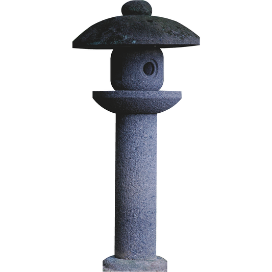 Japanese Stone Lantern Light Basket Tower Cardboard Cutout