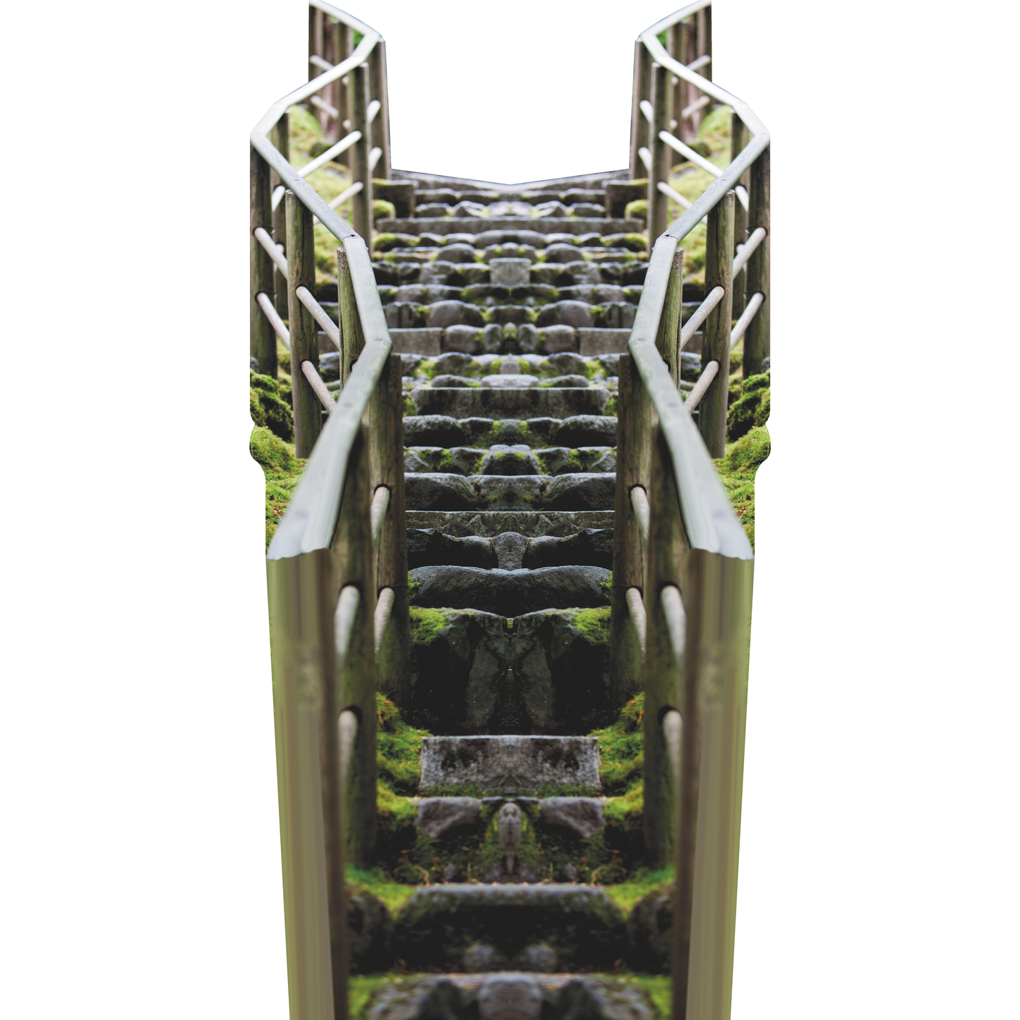 Stone Stairway Through The Forest Prop Cardboard Cutout
