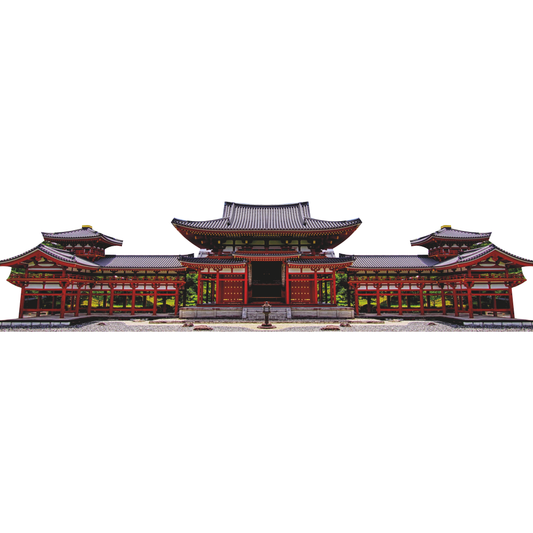Red Japanese Temple Castle Cardboard Cutout