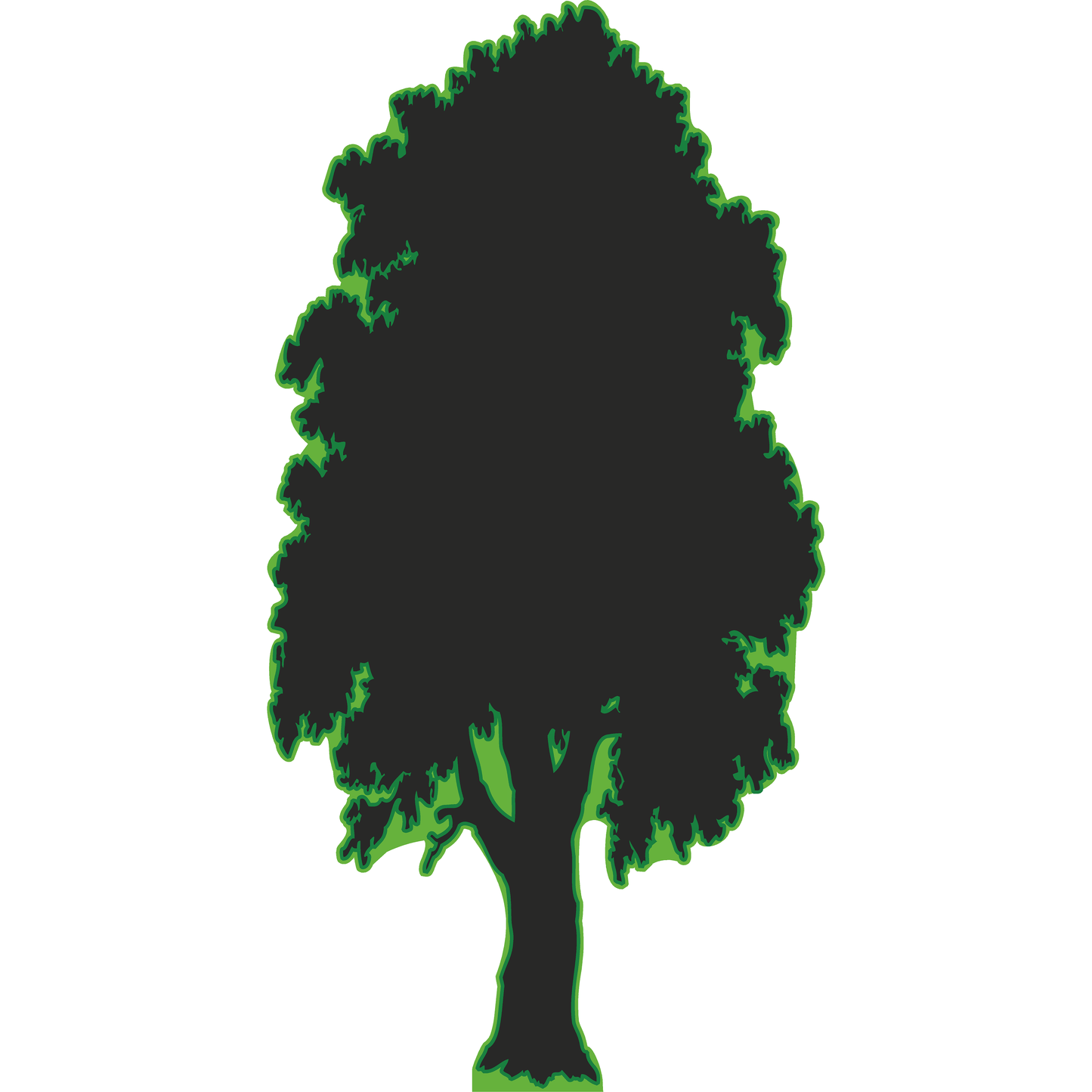 Tree Silhouette Cardboard Cutout
