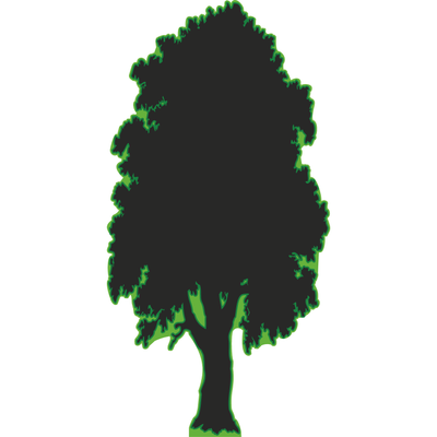 Tree Silhouette Cardboard Cutout