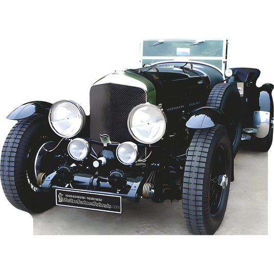 Old English Model T Car Automobile Early 1900s Cardboard Cutout