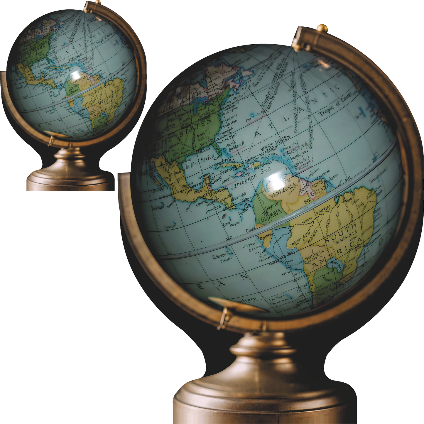 World Globe Earth Map Prop Decor Cardboard Cutout