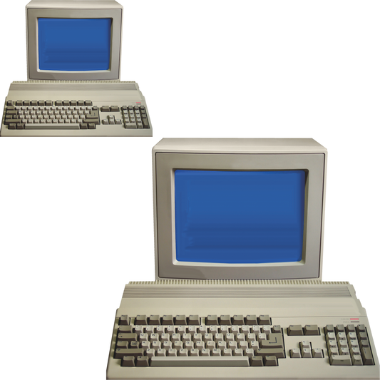 Vintage Retro PC Computer Blue Screen Command Line Prompt Cardboard Cutout