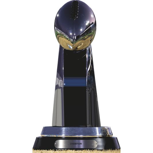 Football Championship Game Trophy Cardboard Cutout