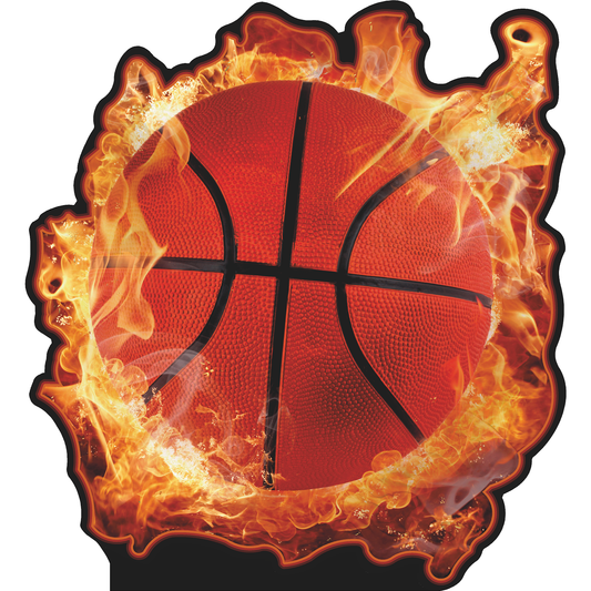 Basketball Jam On Fire Cardboard Cutout