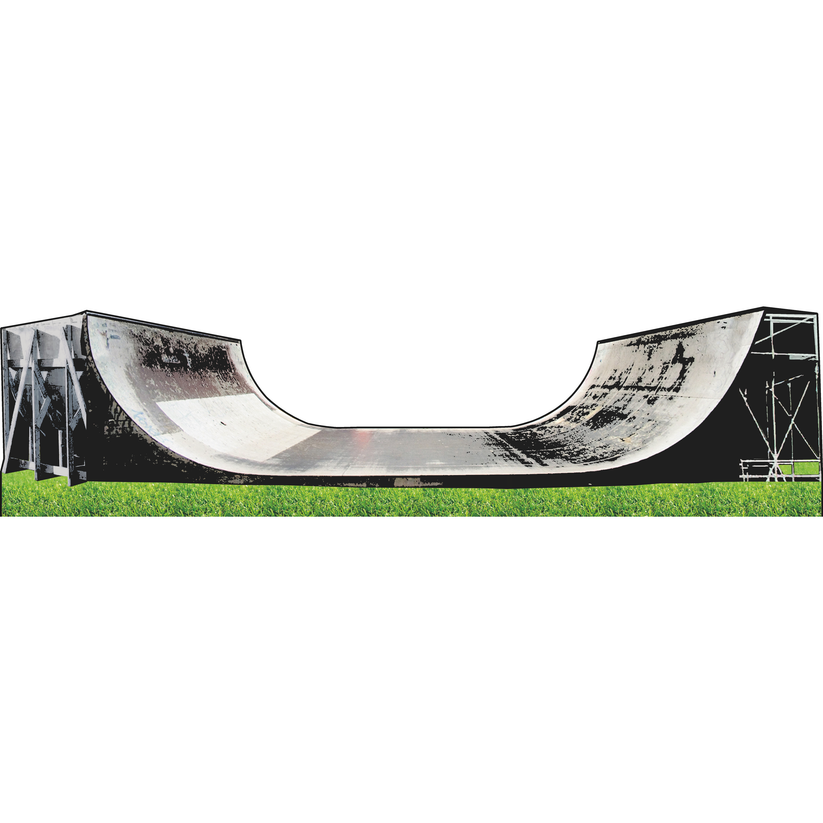 Skate or Perish Skateboard Park Ramp Urban City Cardboard Cutout – Life ...