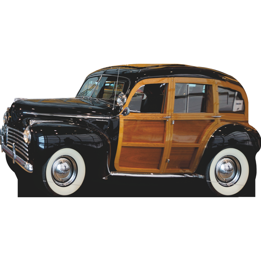 Country Town Luxury 1941 Hatchback Car Cardboard Cutout