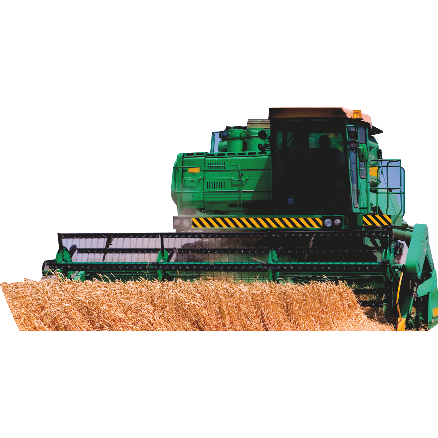 Green Farm Wheat Harvester Cardboard Cutout
