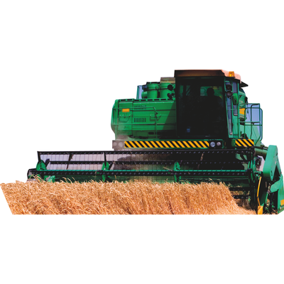 Green Farm Wheat Harvester Cardboard Cutout