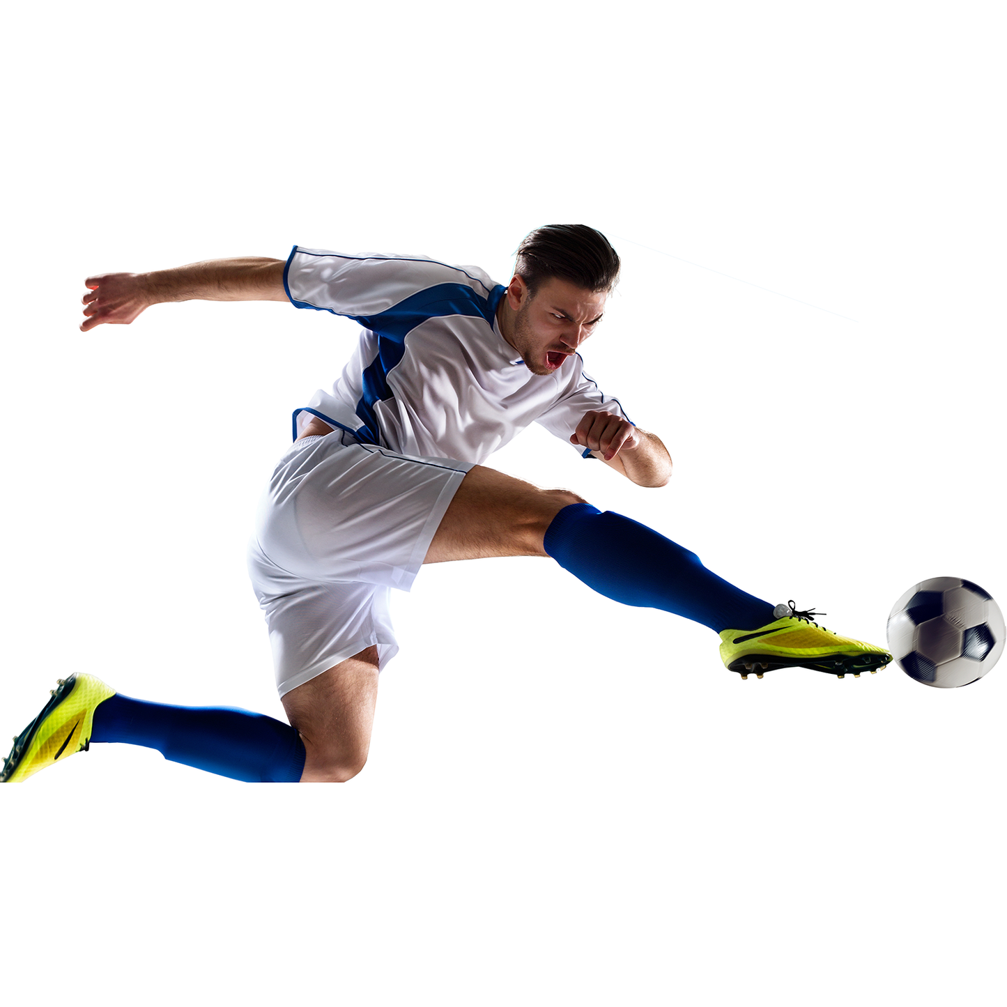 Soccer Player Kicking Ball Cardboard Cutout