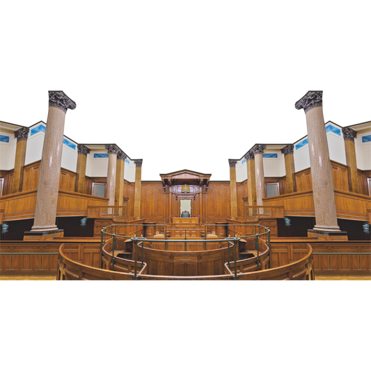 Judge Court Room Justice Order Law Prop Cardboard Cutout