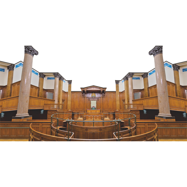 Judge Court Room Justice Order Law Prop Cardboard Cutout
